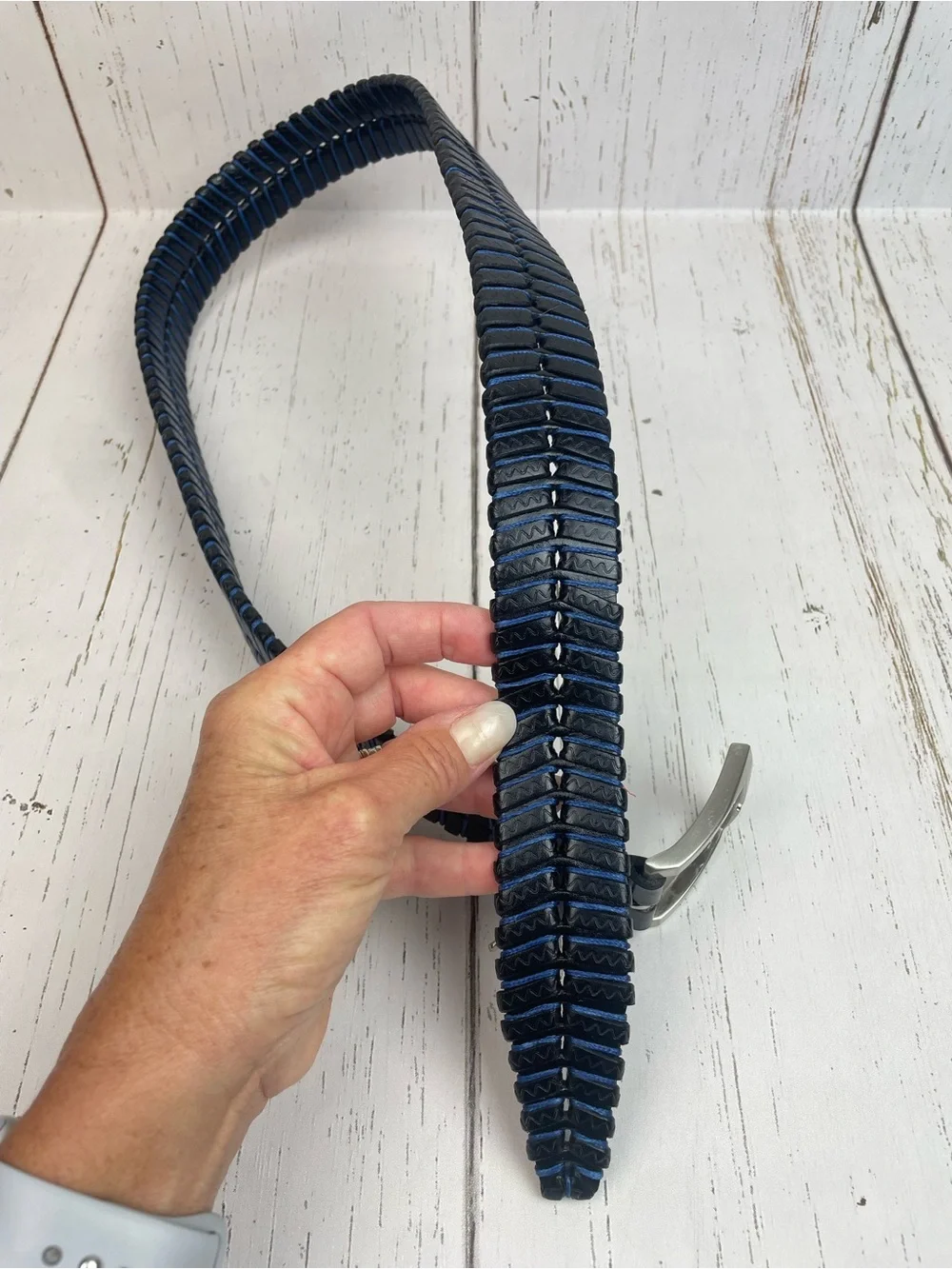 Martin Dingman Woven Leather Belt *34